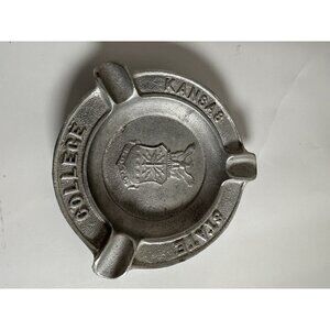 vintage Kansas State College aluminum ash tray / ROTC